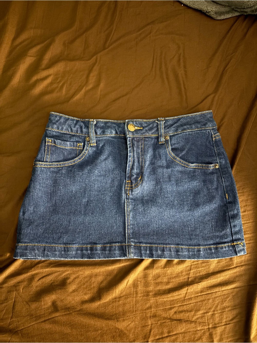 Denim Mini Skirt - Blue